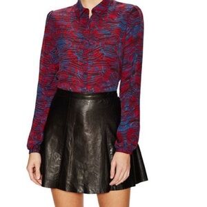 Marchesa voyage silk blouse